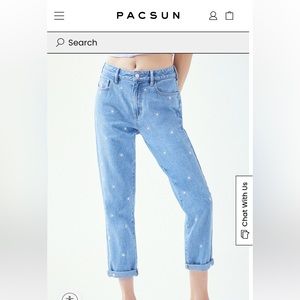 PacSun Raining Daisy Mom Jeans